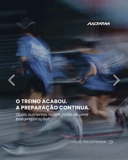 Anúncio Norm em carrossel, O treino acabou, a preparação continua